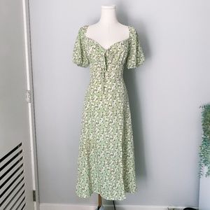 Green Floral Maxi Dress | Summer Sundress